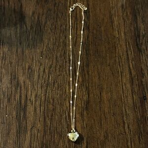 Gold Color Heart Pendant Necklace